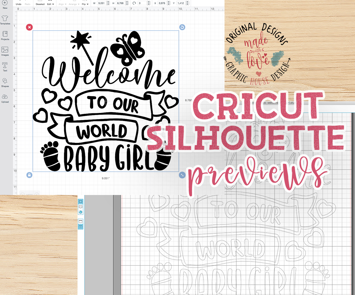 Welcome Baby Girl Cut File SVG, DXF, PNG (64928) | SVGs | Design Bundles