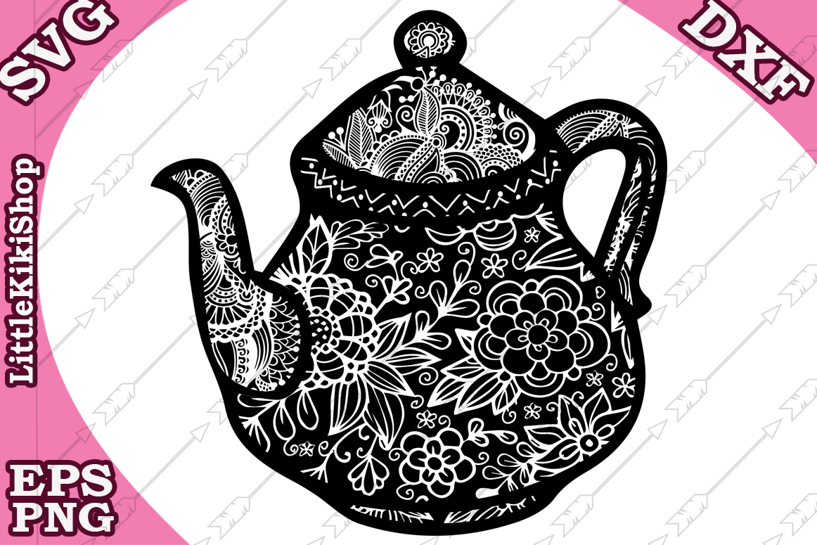 Download Zentangle Teapot Svg, Mandala Teapot Svg,Zentangle Teapot S (234862) | SVGs | Design Bundles