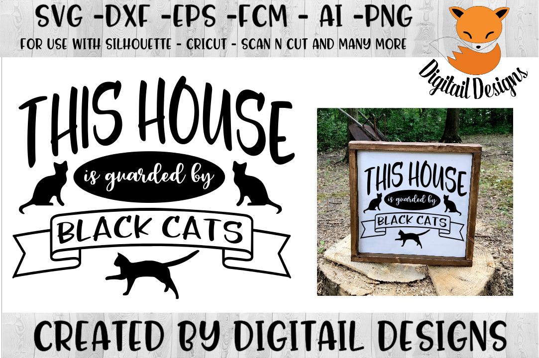 Download Black Cats SVG for Silhouette, Cricut, Scan N Cut (147150) | Cut Files | Design Bundles