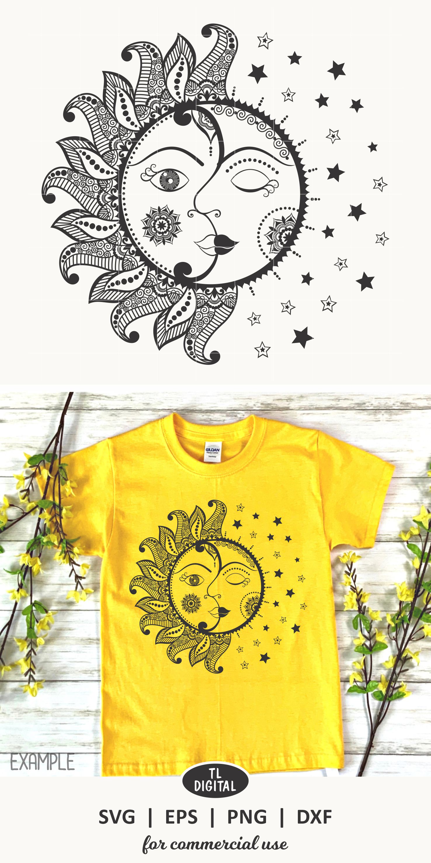 Free Free 332 Sunflower Moon Svg Free SVG PNG EPS DXF File