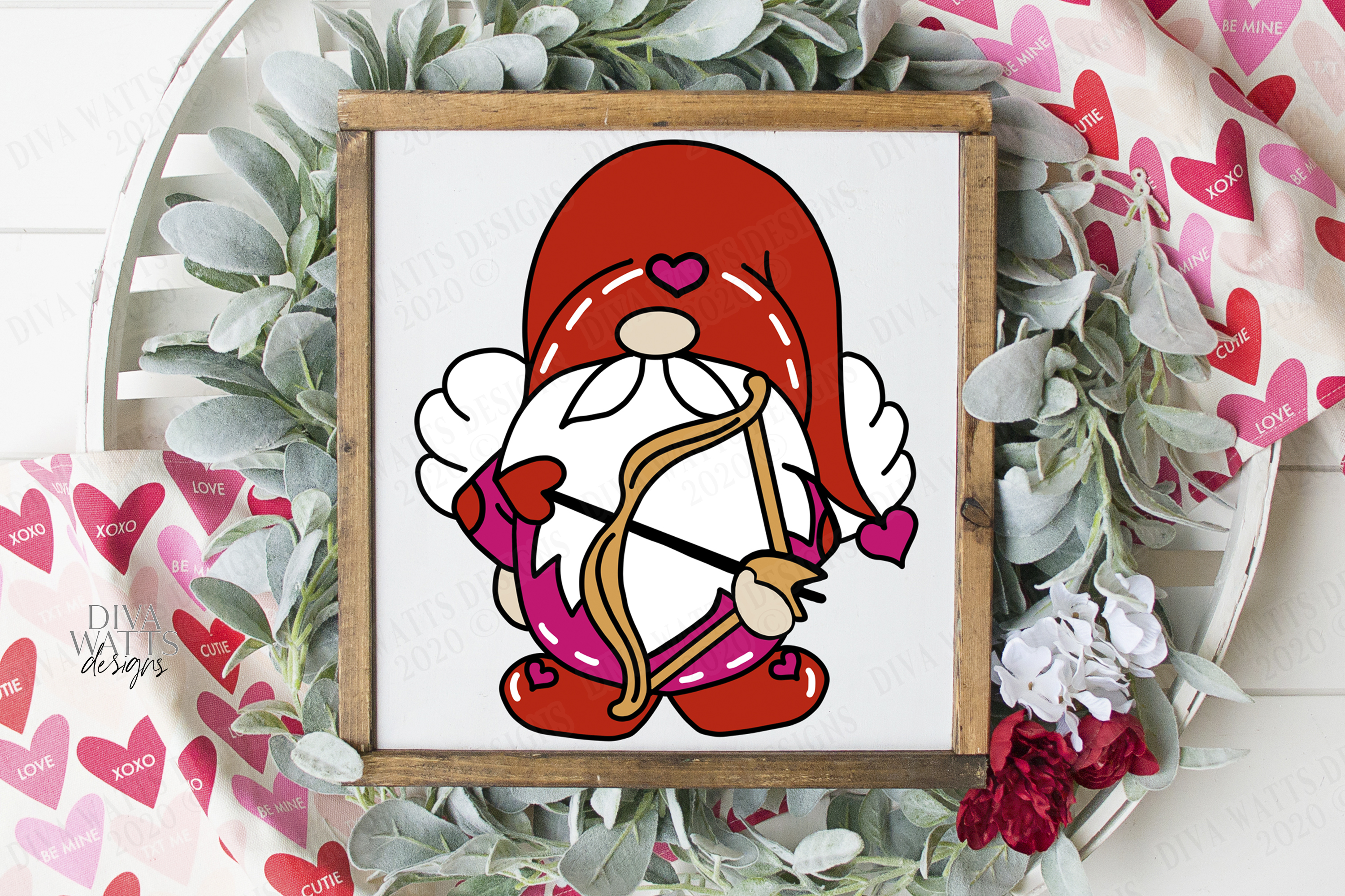 Download Valentine's Day Cupid Gnome - SVG - Cutting File - PNG