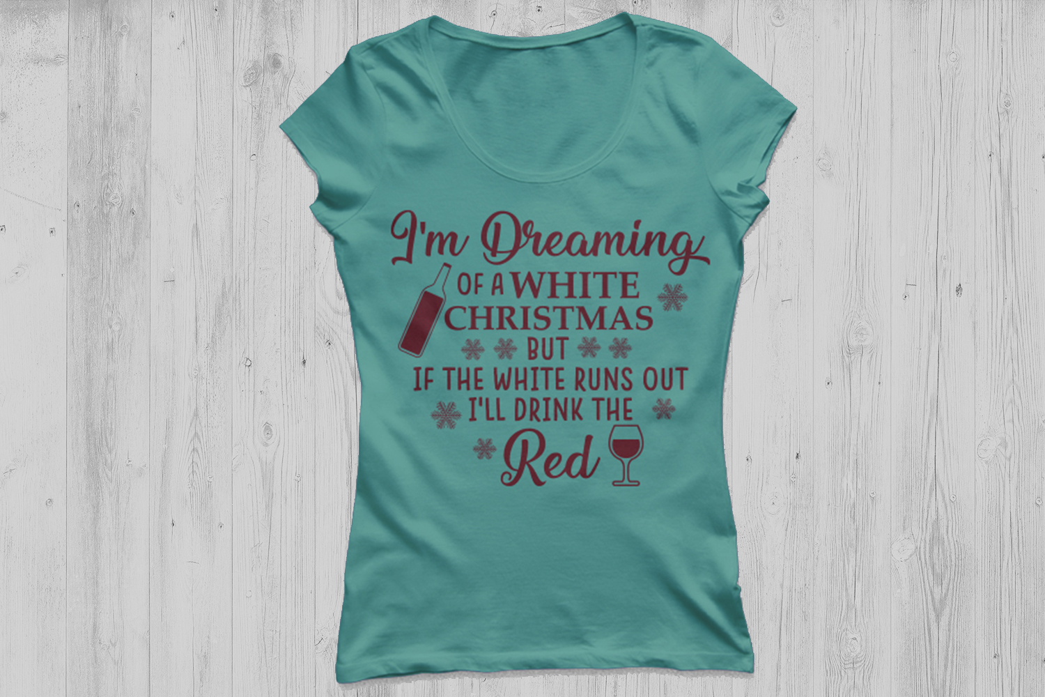 I'm dreaming of a white Christmas wine SVG, Christmas SVG, Wine SVG