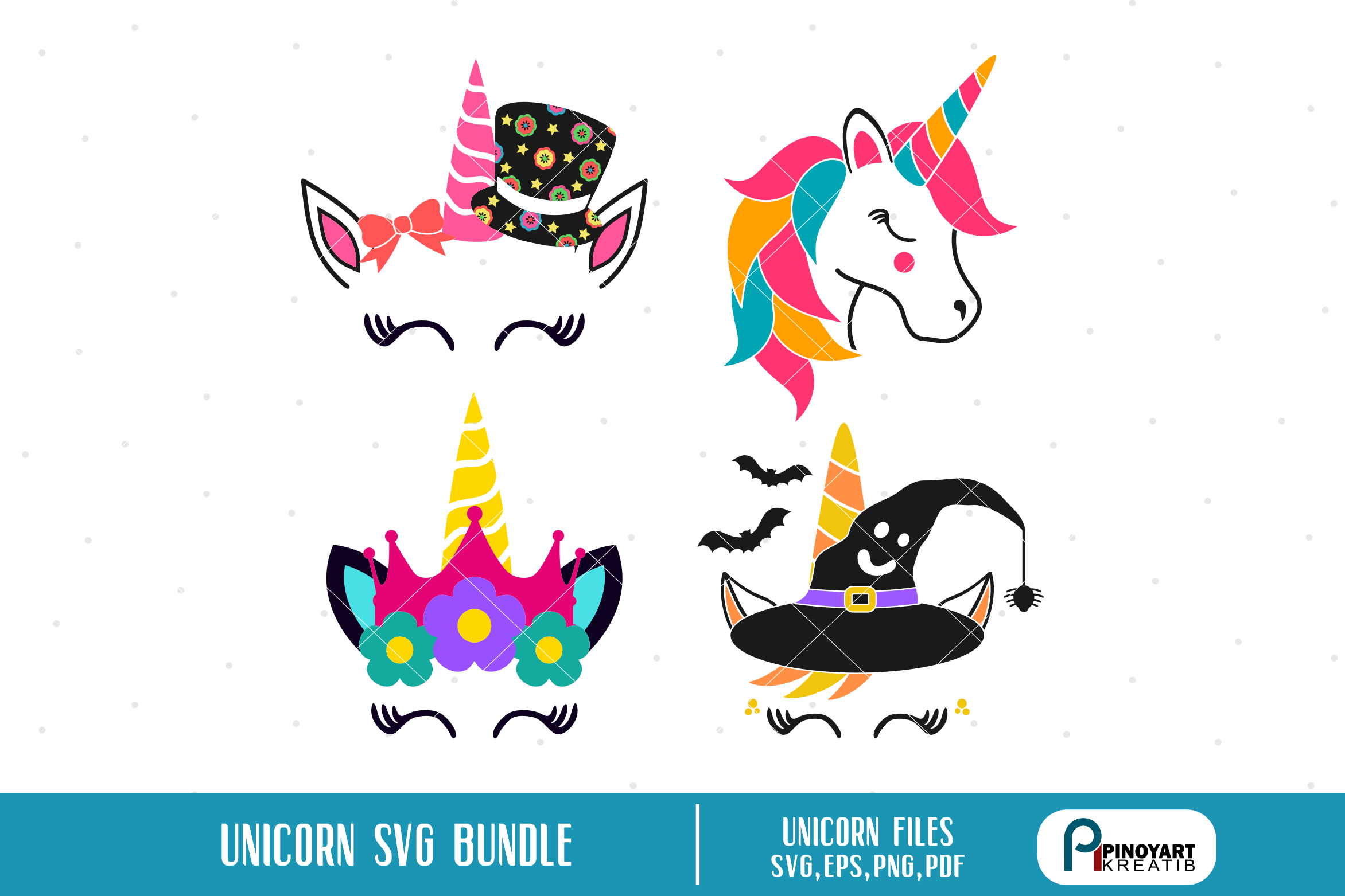 Unicorn SVG Mini Bundle, Unicorn SVG, Unicorn Graphics, SVG (137350