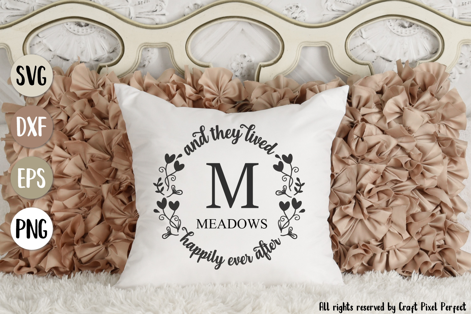 Happily Ever After Svg Wedding Monogram Svg Wedding Quote