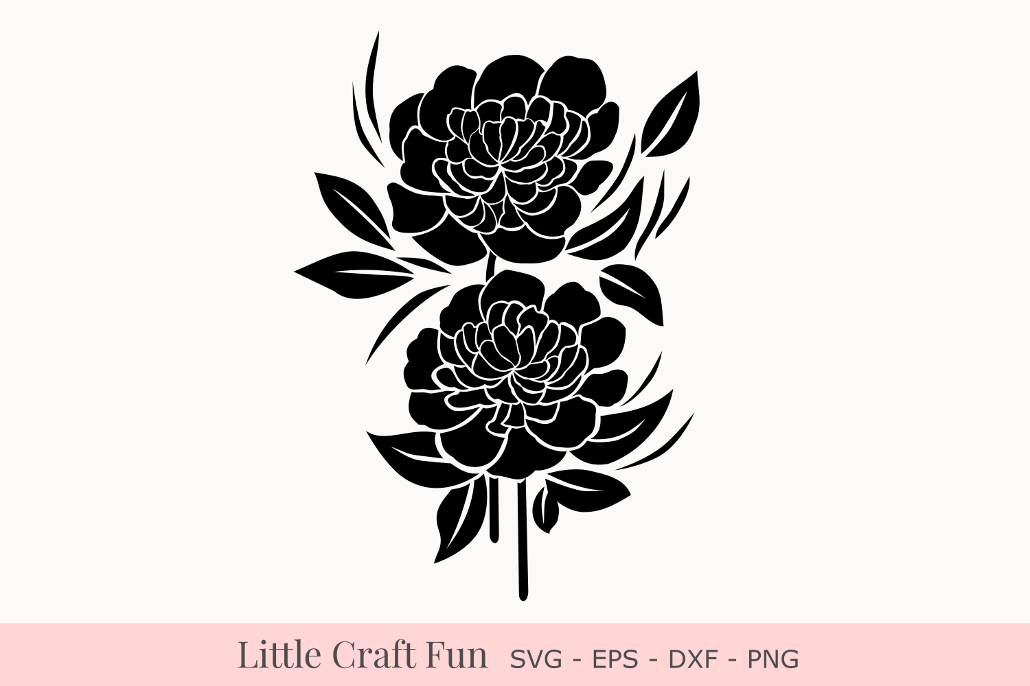 Download Peonies Svg, Peonies Silhouette Svg, Peony Svg