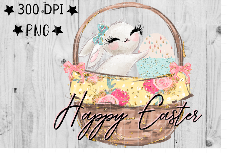 Download Similar Design Products To Happy Easter Png Digital Rabbit