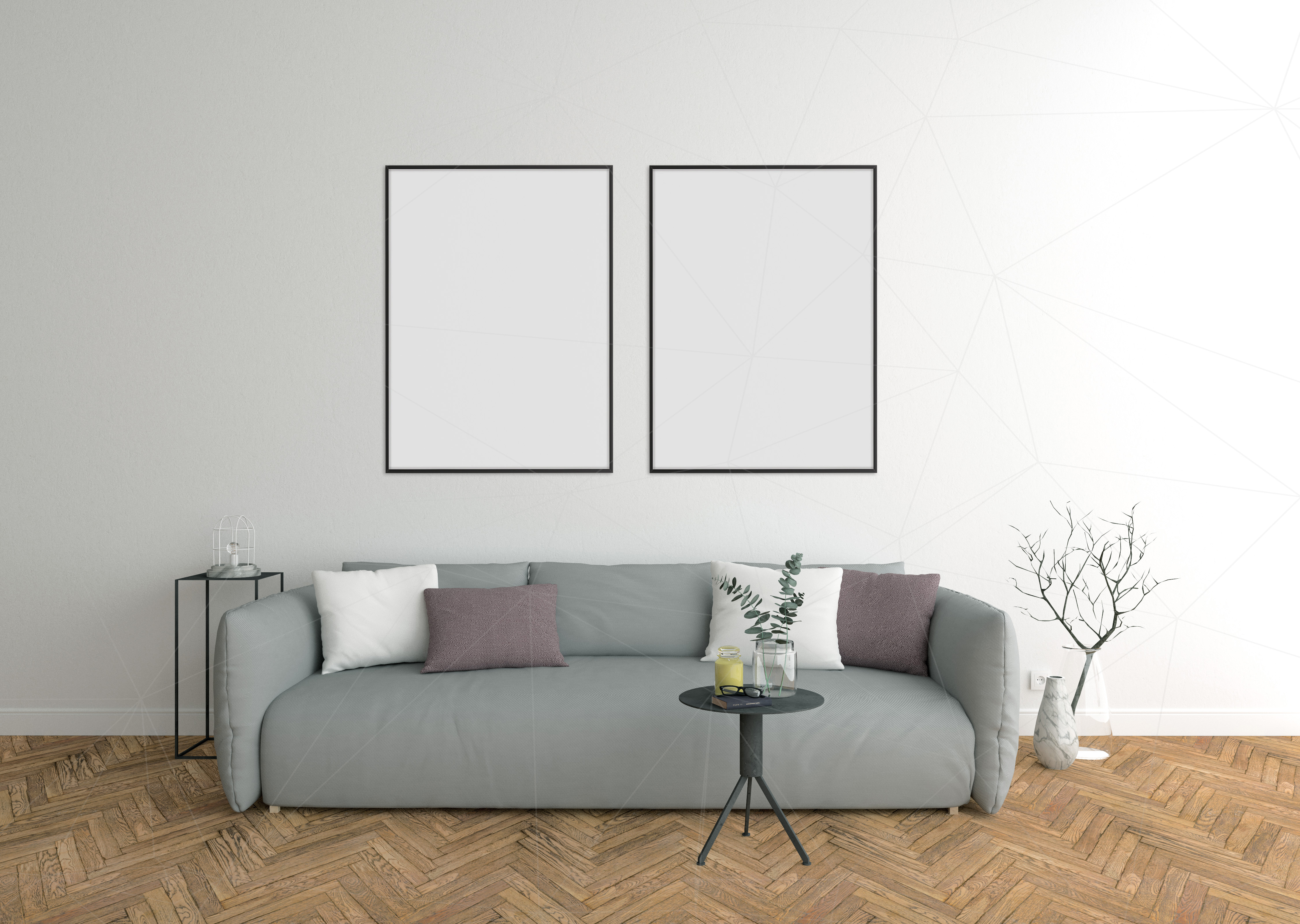 Interior mockup - blank wall mock up (37895) | Mock Ups | Design Bundles