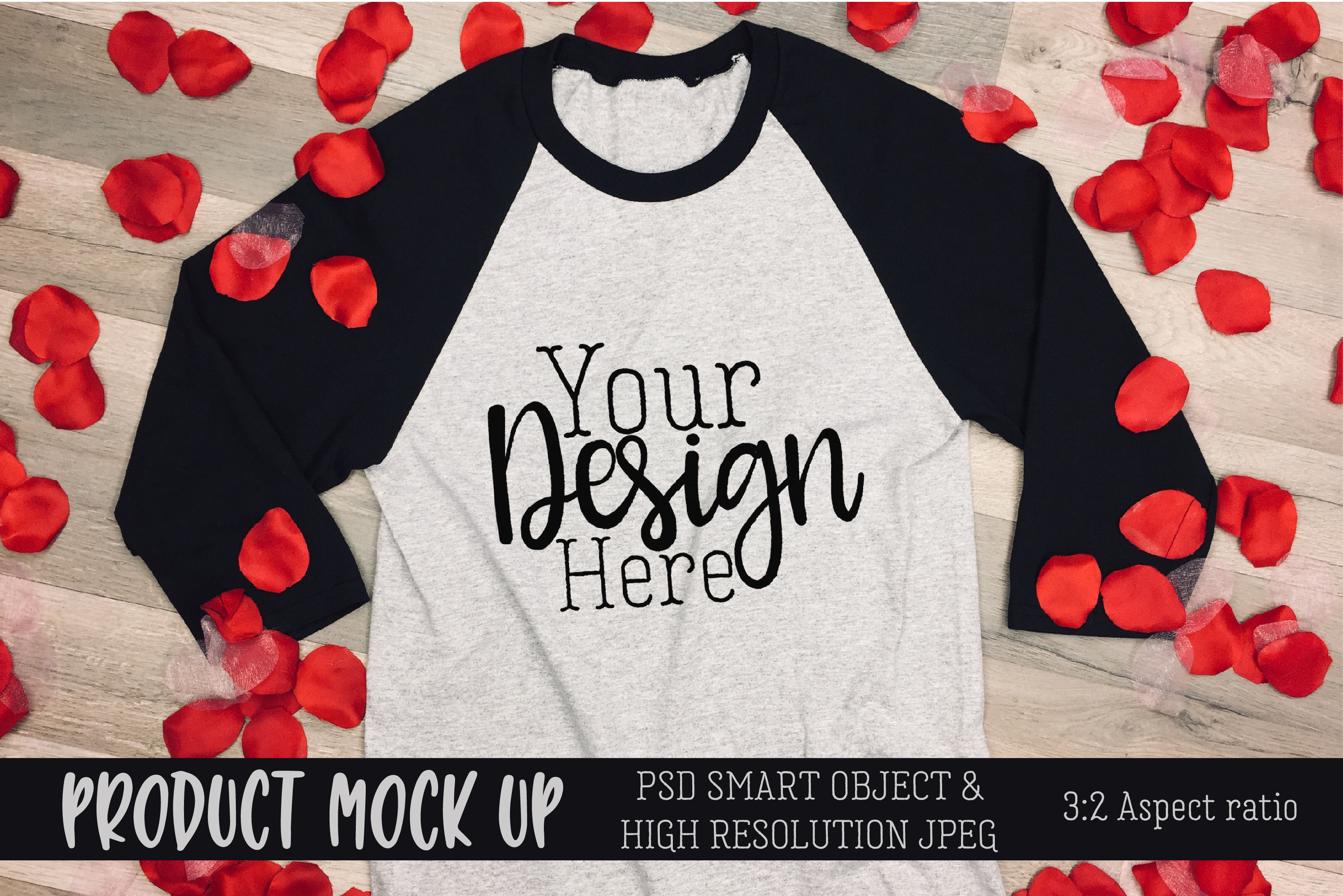 Download Mens Raglan valentine's Craft mock up | PSD & JPEG