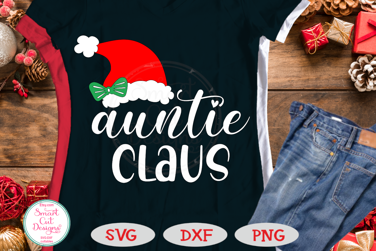 Auntie Claus SVG, Christmas Aunt SVG, Auntie SVG (406258) | Cut Files ...