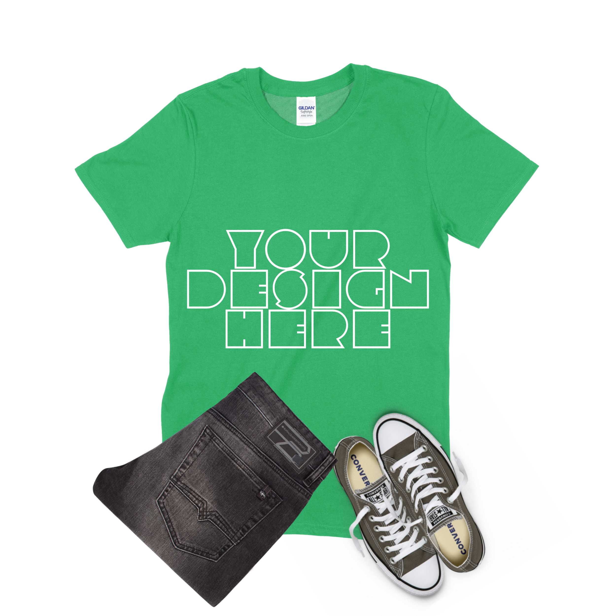 MEGA BUNDLE Gildan 64000 Adult T-Shirt Mockups - 17 (161530) | Mock Ups | Design Bundles