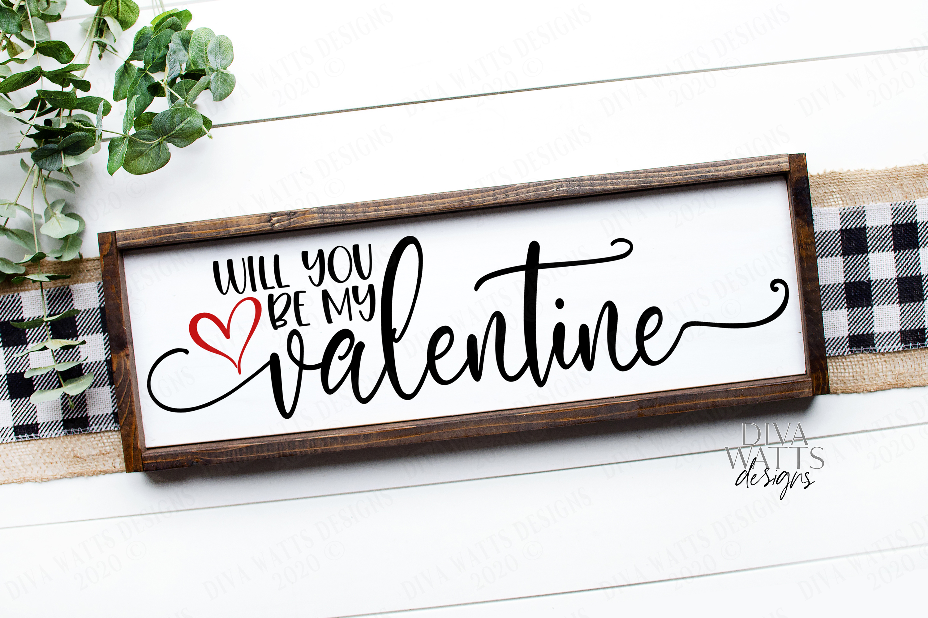 Will You Be My Valentine - Valentine's Day - Love Sign - SVG