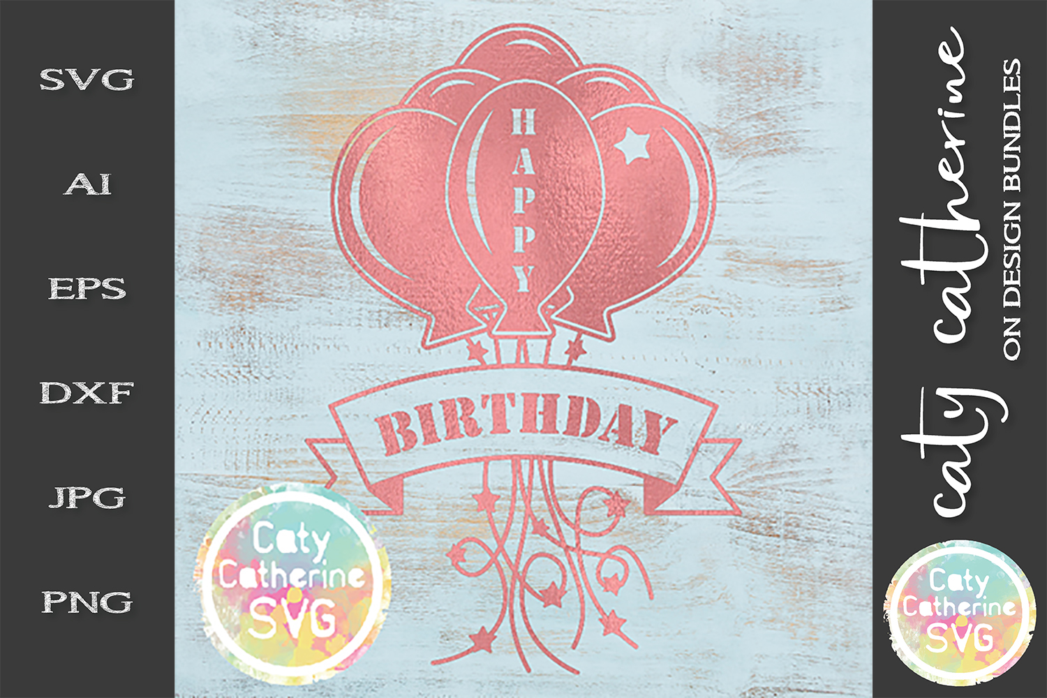Download Happy Birthday Balloons And Banner Generic Any Age SVG