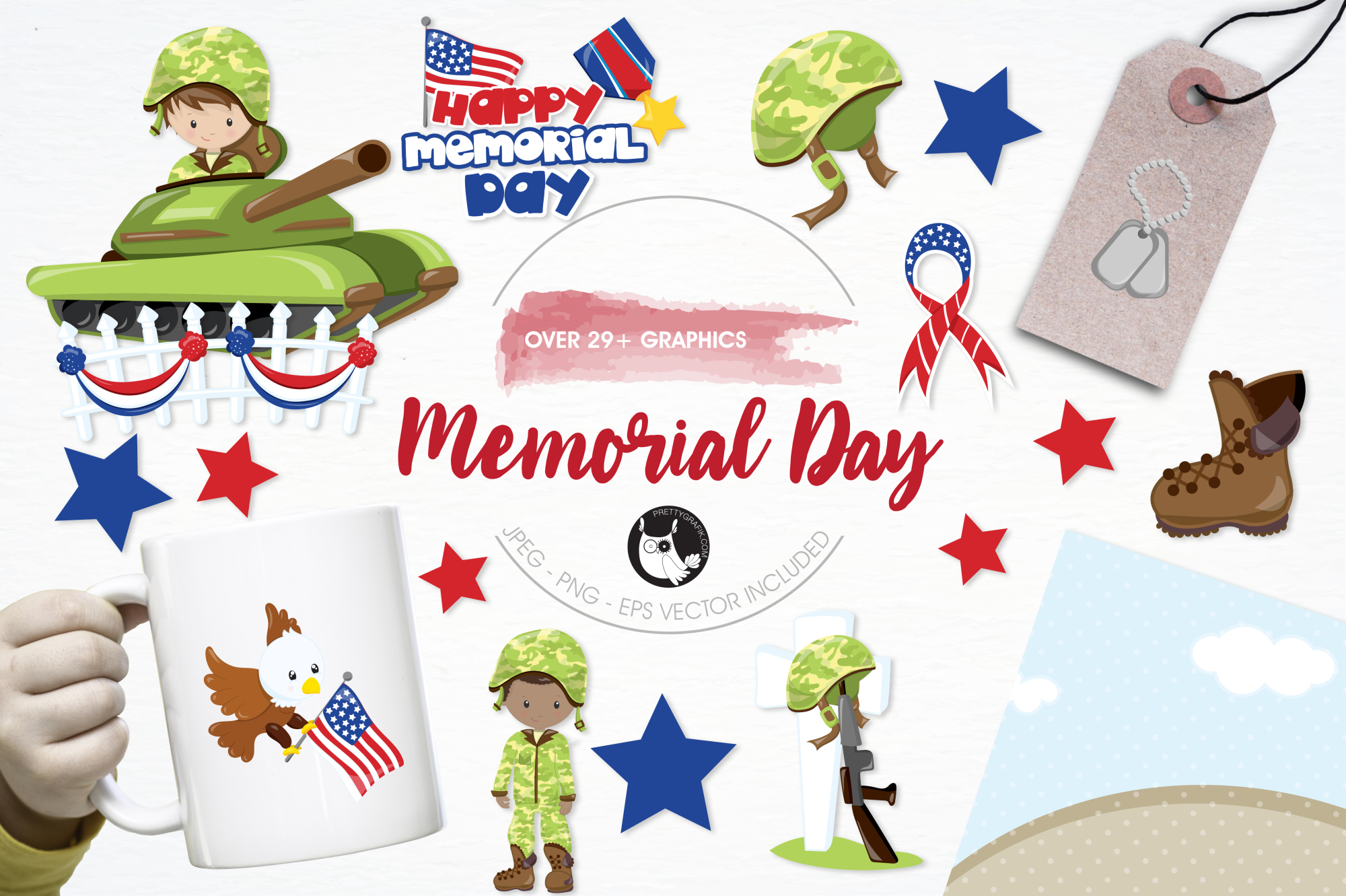 Memorial Day graphics and illustrations (14477) | Illustrations ...