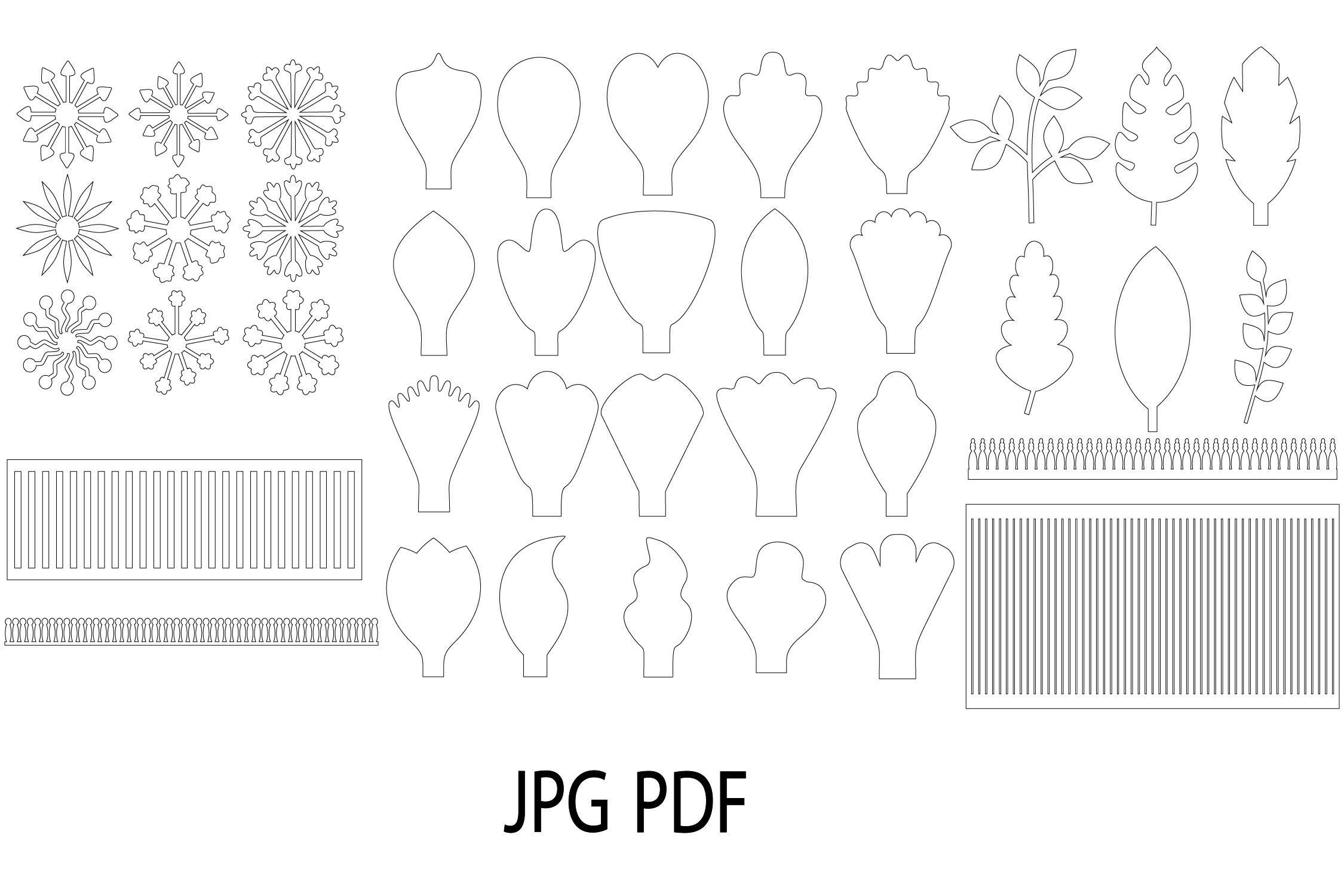 Free Free 172 Svg Flower Petal Template SVG PNG EPS DXF File