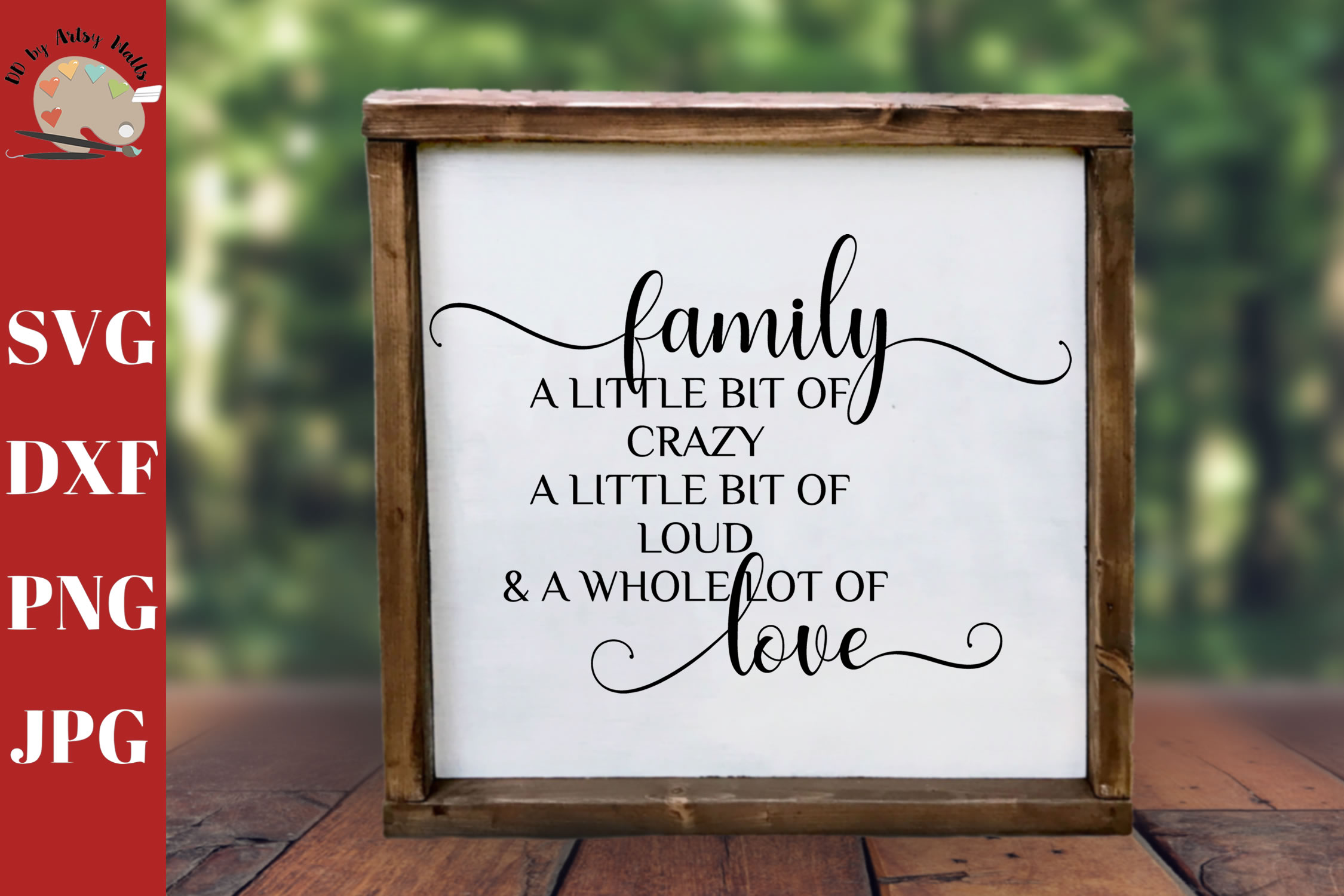 Family Little Bit Crazy svg, funny family wall decal svg ...