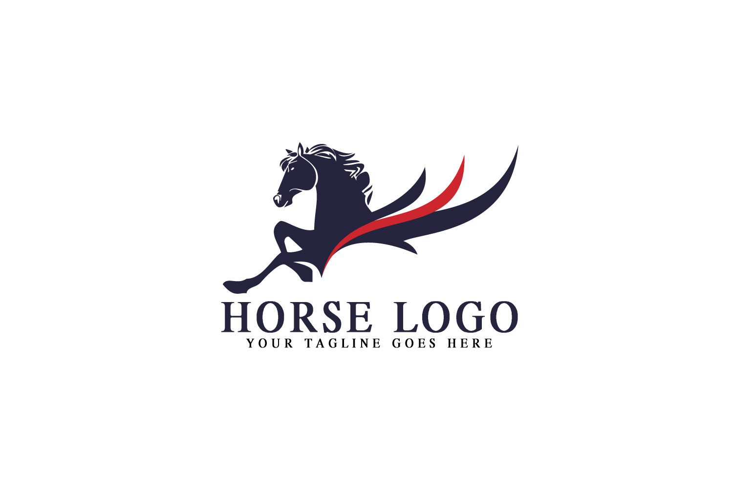 Horse Logo Stallion Horse Race Logo Design Bundles