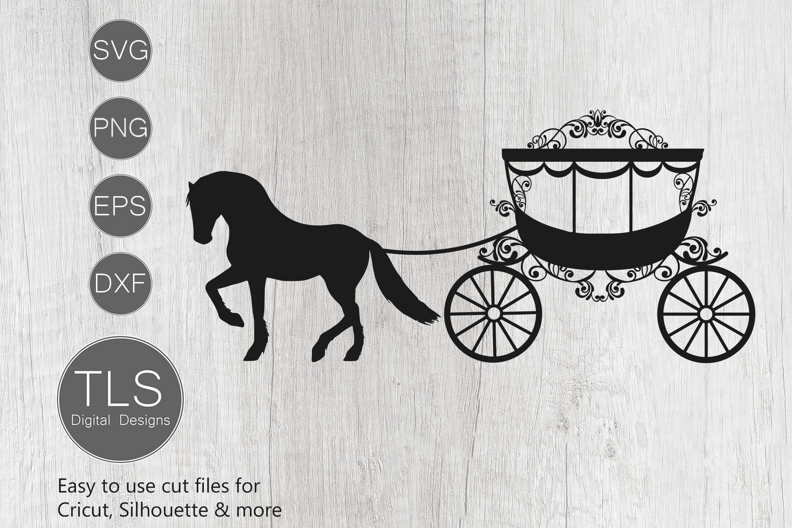 Download Horse and carriage SVG, Princess Carriage SVG