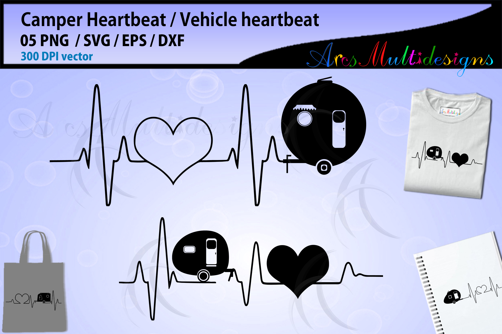 Download Camper heartbeat SVG / Camper heart beat vector / Camping