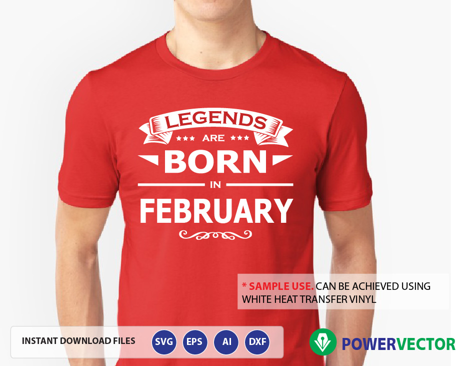 Download Legends are born in months T-shirt design Svg Cut Files