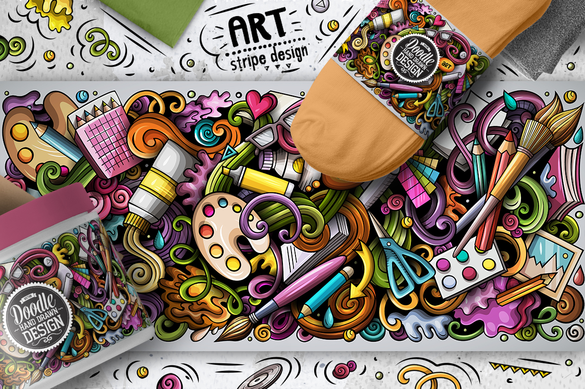 Design & Art Cartoon Doodle Big Pack (102707) | Illustrations | Design ...