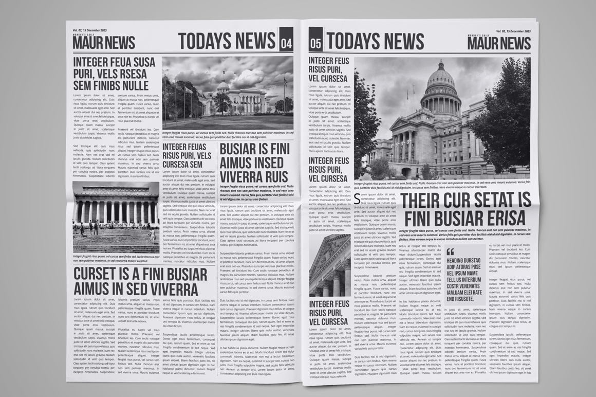 Newspaper Design Template v1