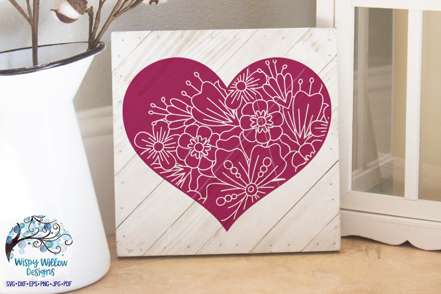 Download Floral Heart Mandala Bundle| Valentine's Day Mandala SVG Cut