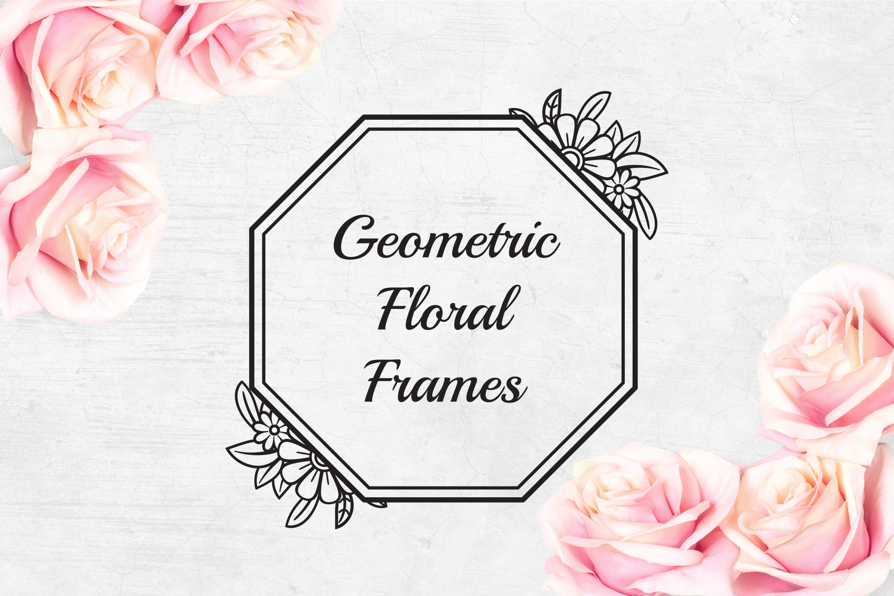 Download Floral Geometric Frames SVG