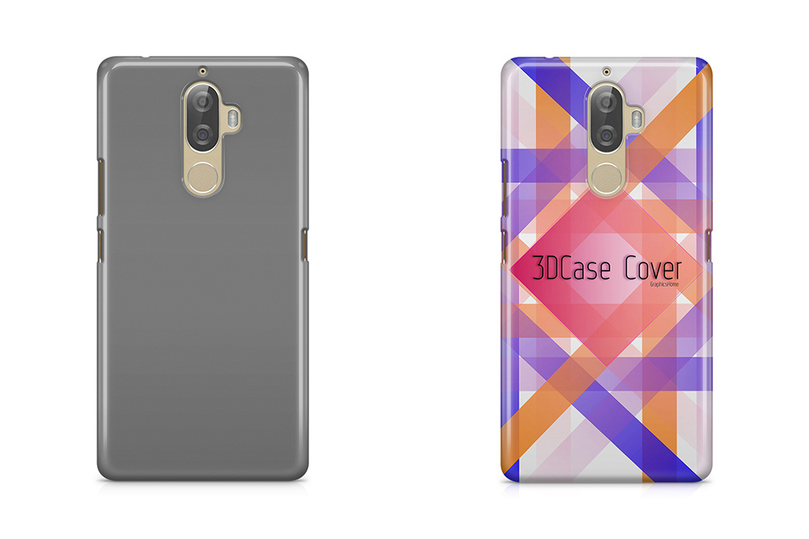 Download Lenovo K8 Note 3DCase Mockup Back View