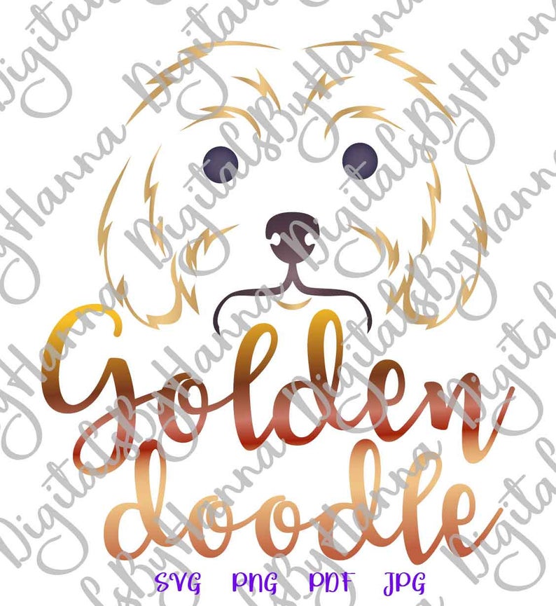 Golden Doodle Dog Mom Sign Labradoodle Print & Cut PNG SVG