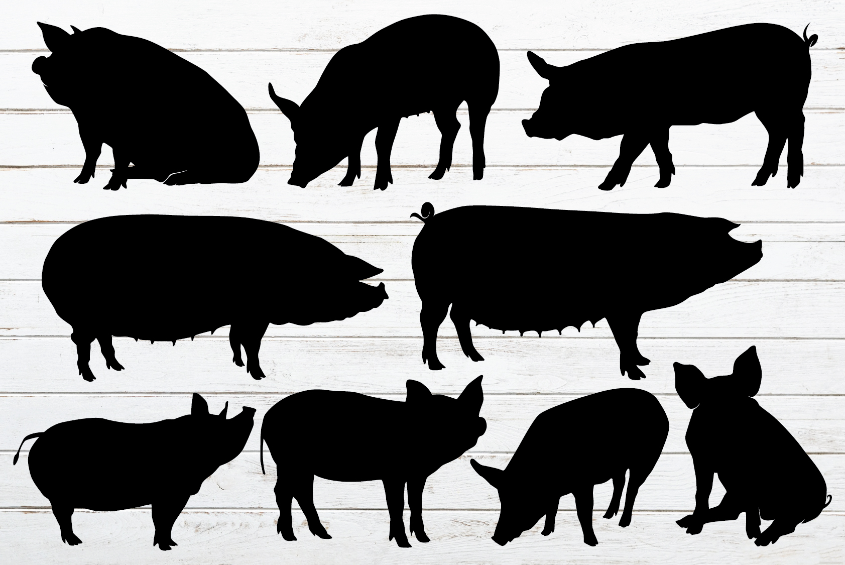 Download FARM ANIMAL SILHOUETTES SVG CRAFTER (115338) | SVGs ...