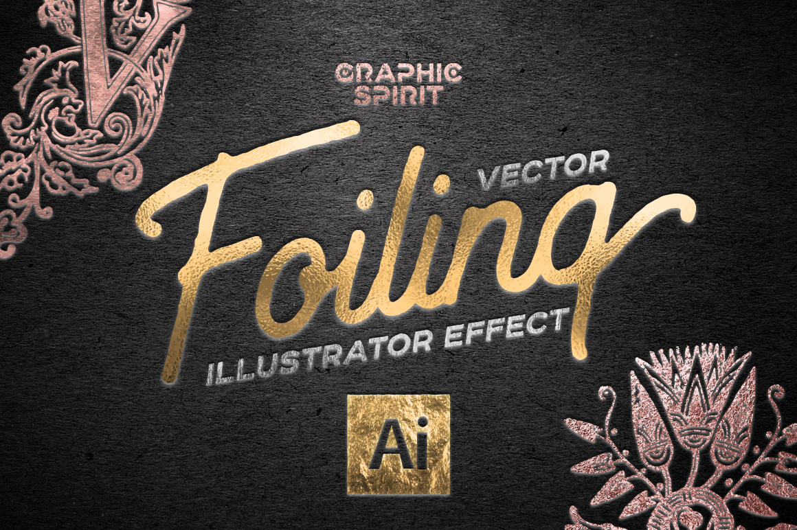 Download Vector Foiling Illustrator Effect (2602) | Add ons | Design Bundles