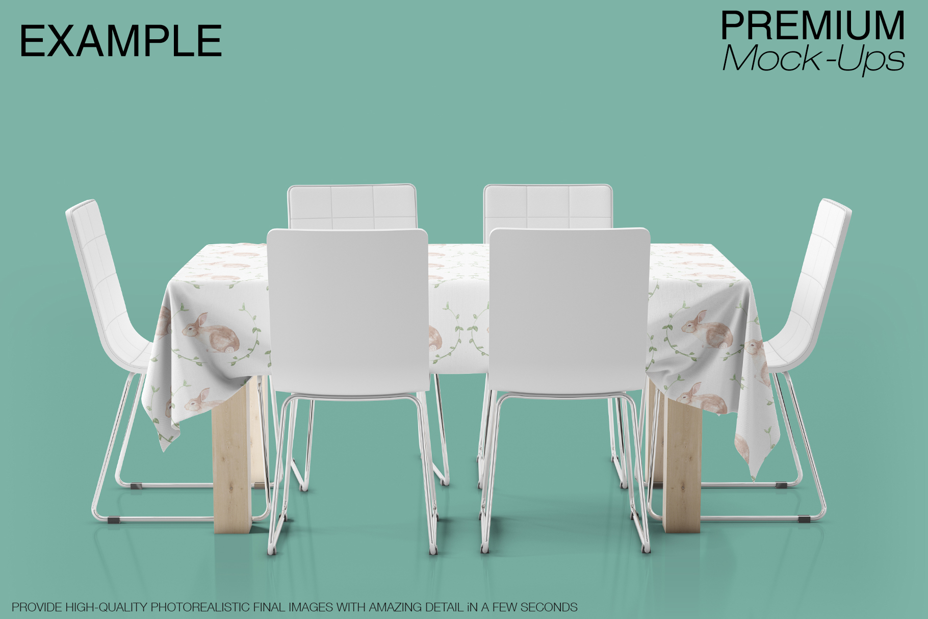 Download Tablecloth Mockup Set (82845) | Mock Ups | Design Bundles