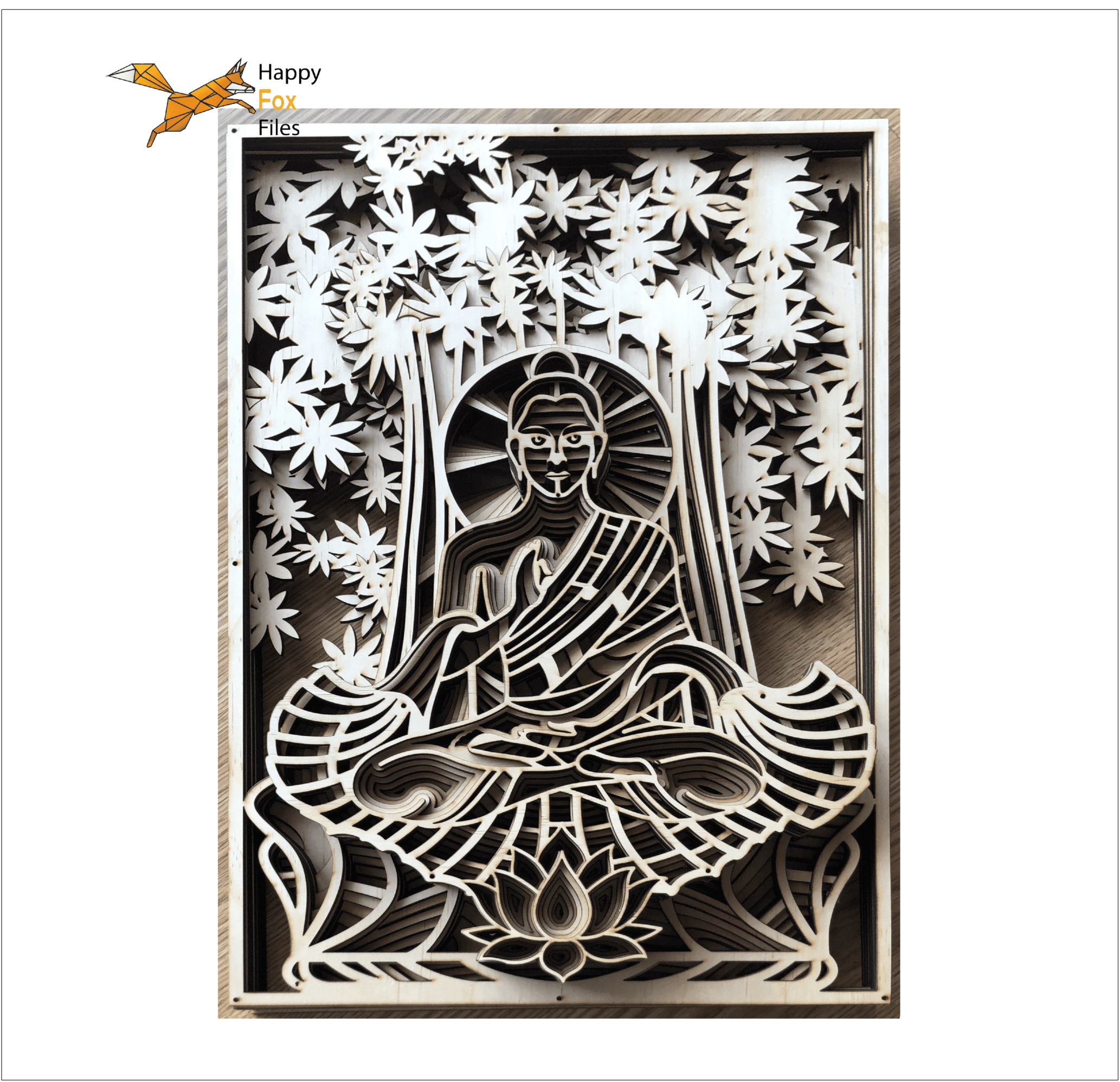 Download Multilayer Mandala 'Buddha' Files for CNC Laser