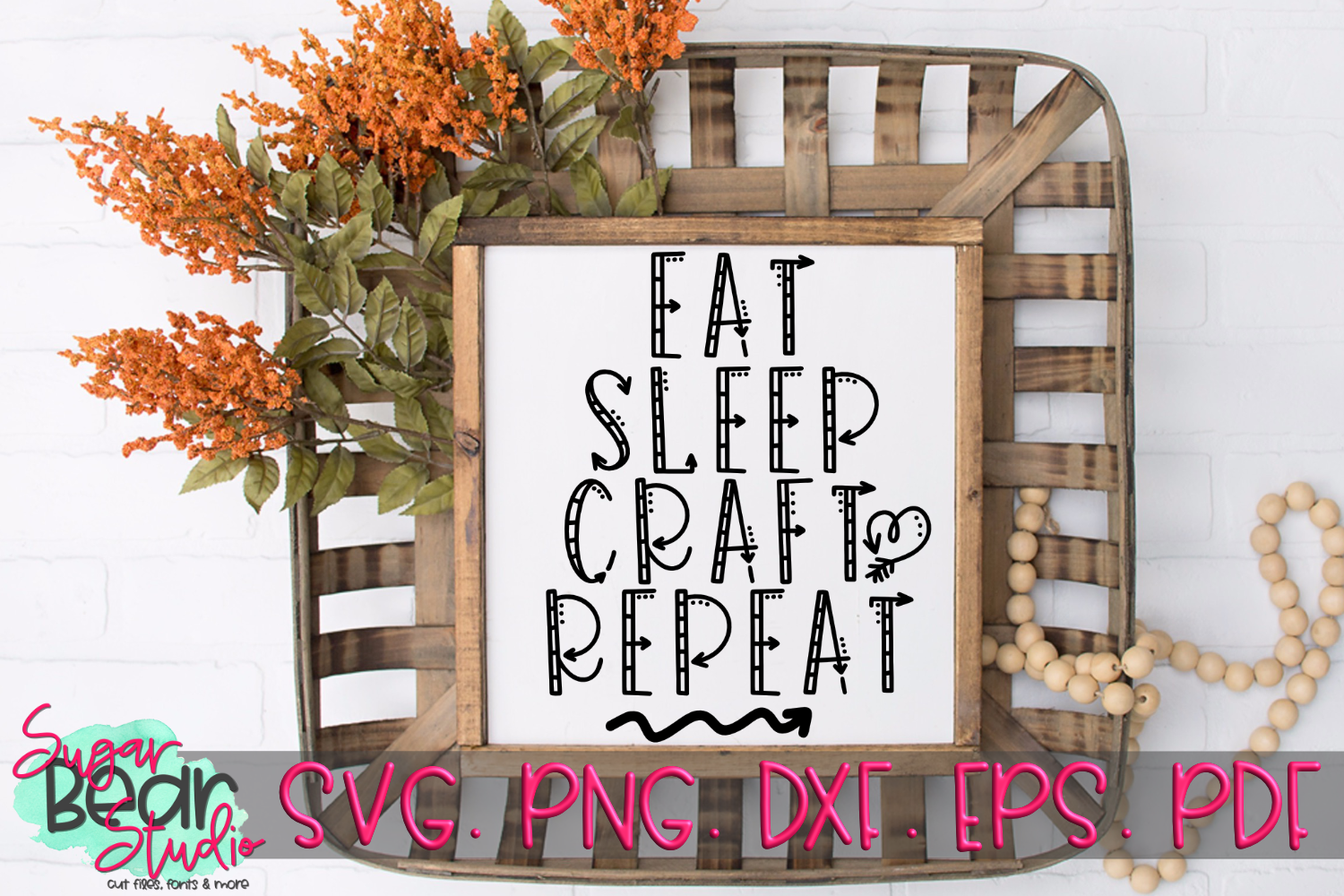 Download Eat Sleep Craft Repeat - A Craft SVG