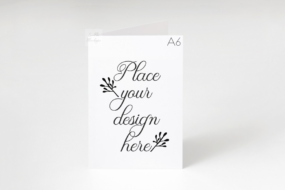 Download A6 A5 Greeting Card Invitation Mock up vertical psd ...