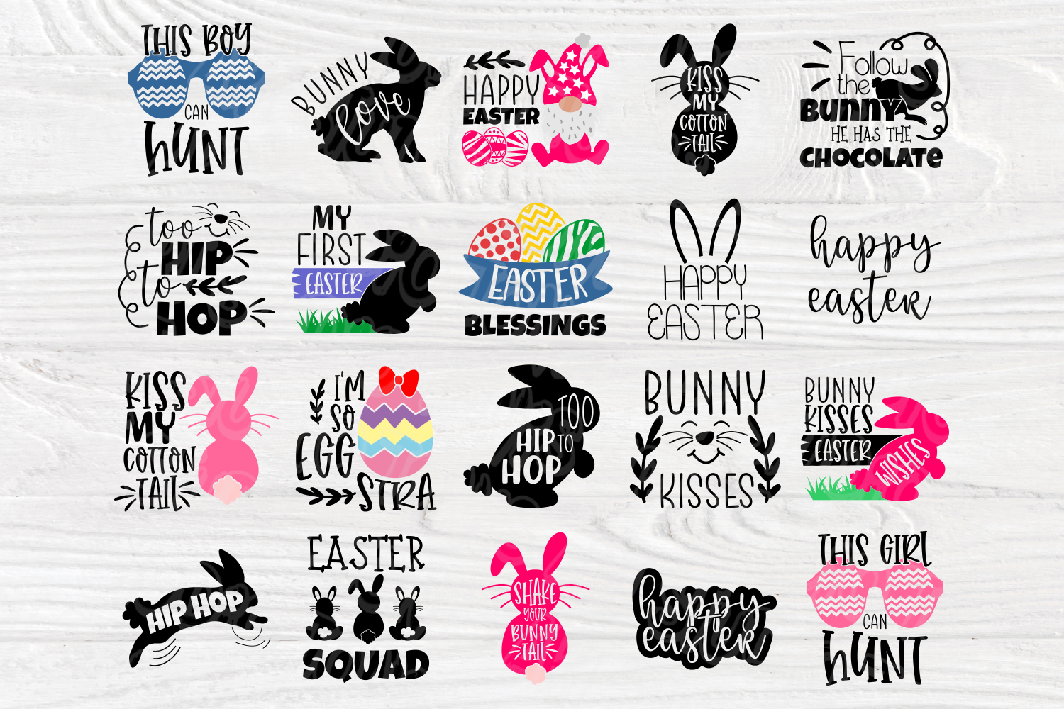 Easter SVG Bundle | Happy Easter Svg | Easter Cut Files (518350) | Cut