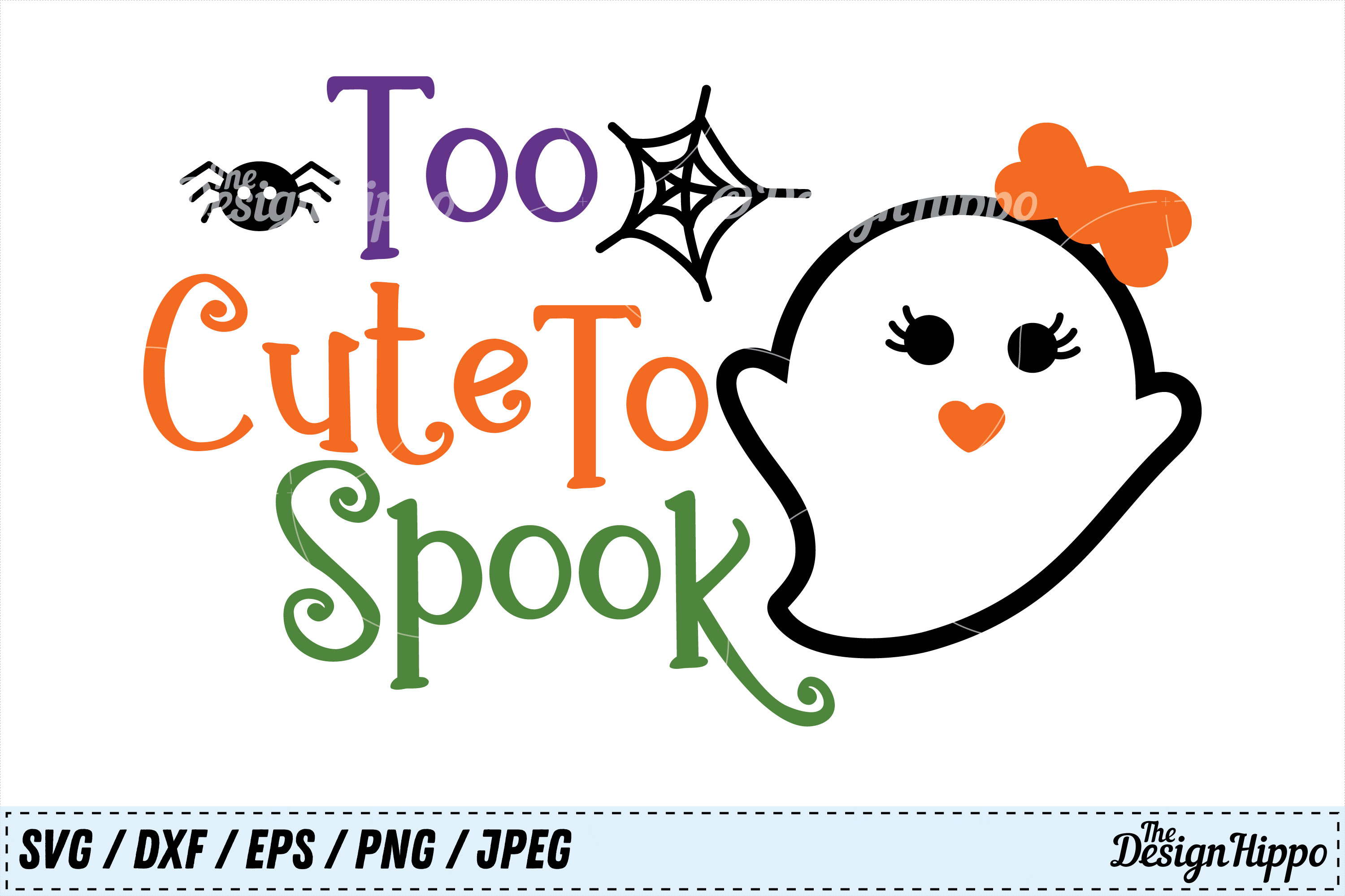 Too Cute To Spook SVG, Halloween SVG, Cute Halloween SVG PNG (130881