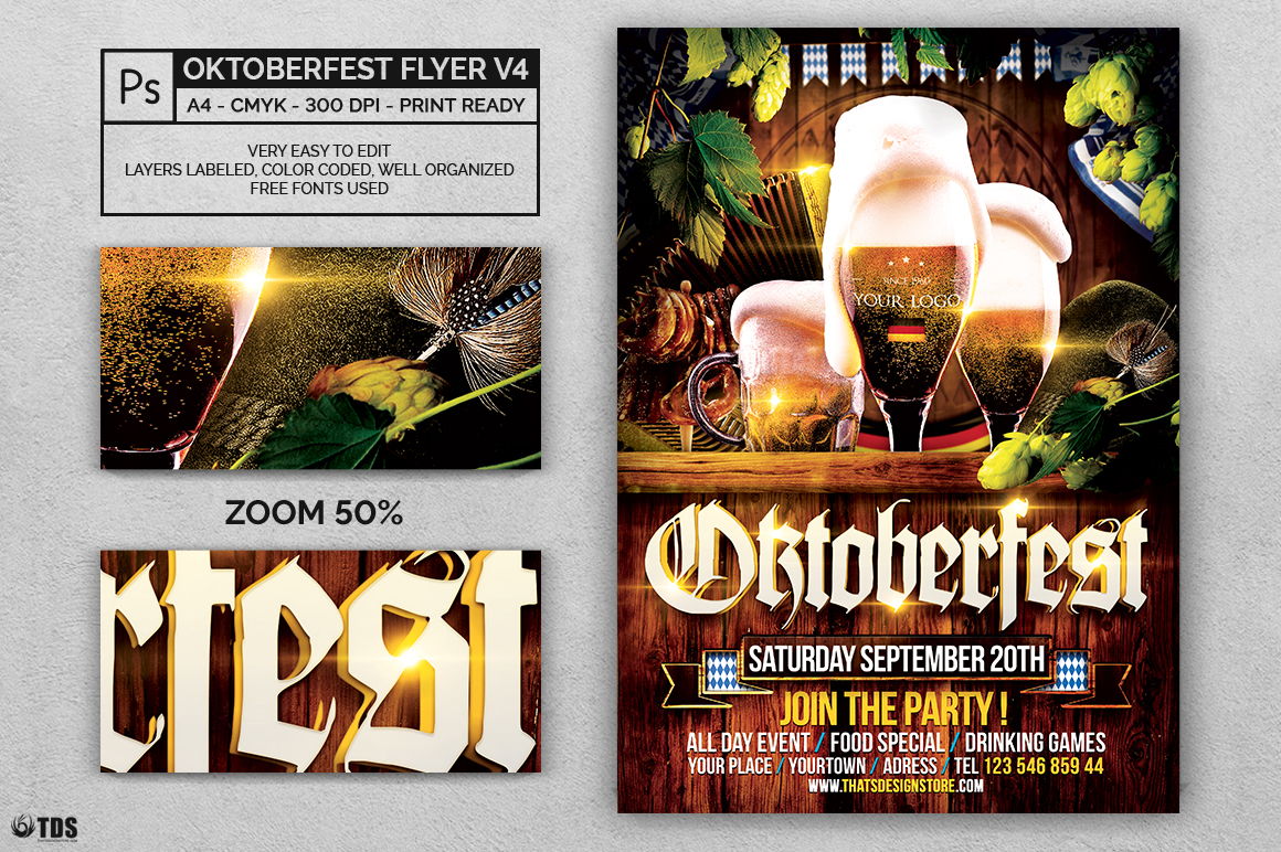 Oktoberfest Flyer Template V4 Oktoberfest Flyer Template V4 Example Image 2