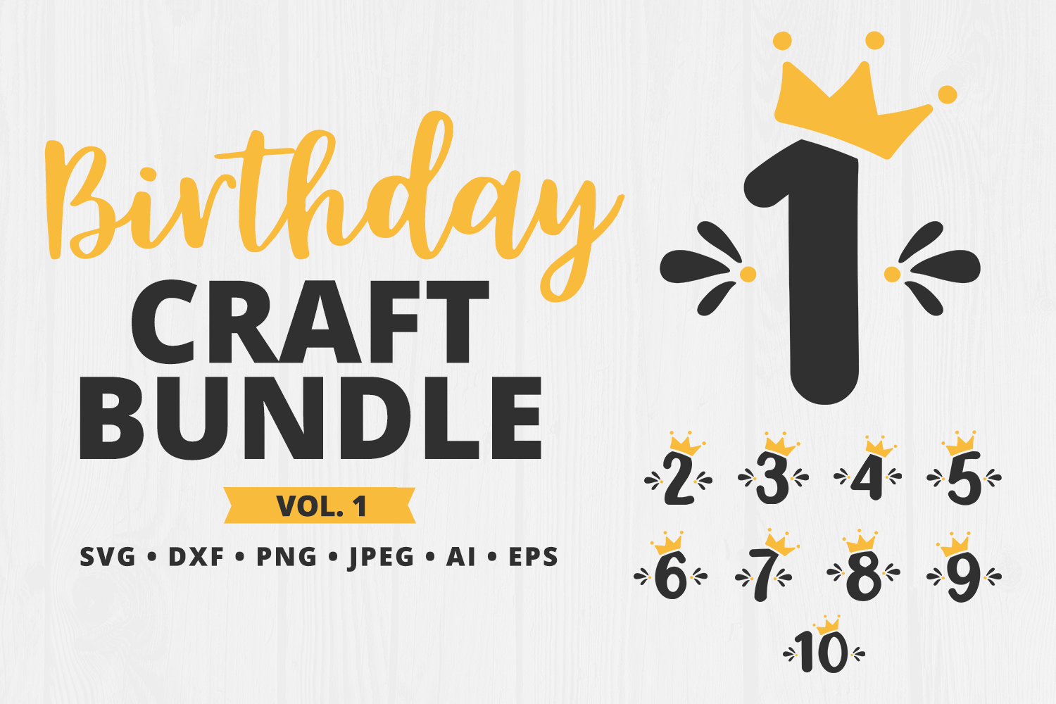 Download Birthday SVG Craft Bundle