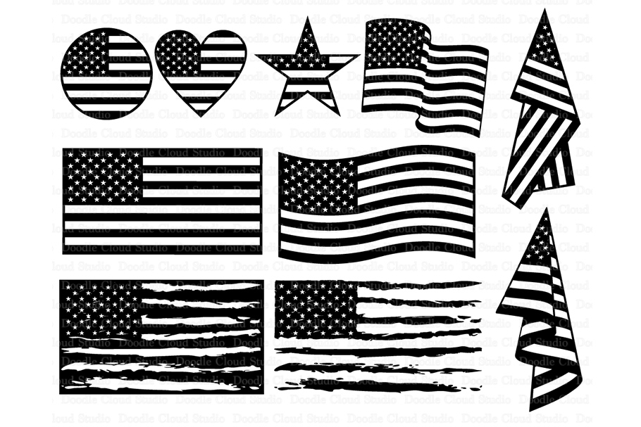 American flag SVG, Distressed USA Flag svg, Patriotic design (93219