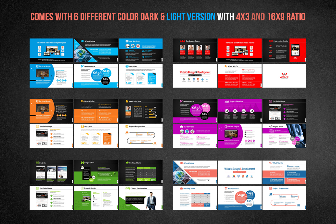 website project presentation template