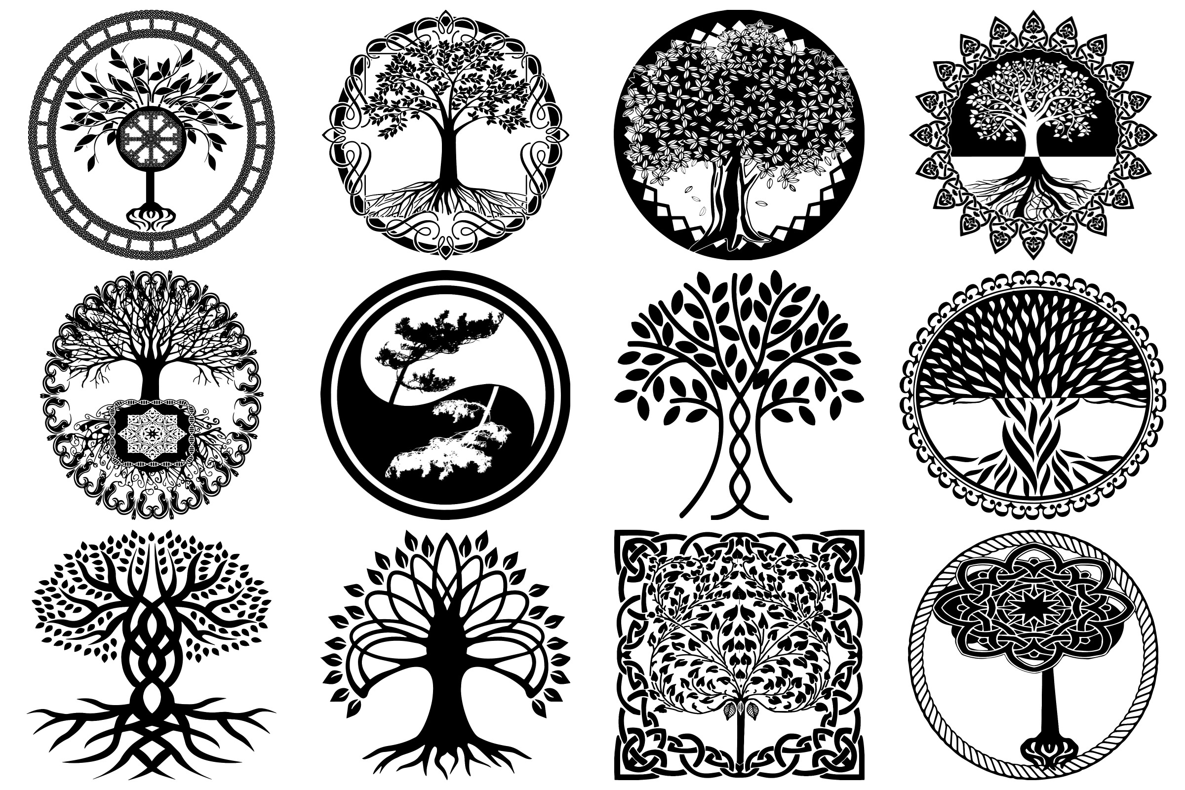 Download Tree of Life Silhouettes AI EPS Vector & PNG (154061 ...