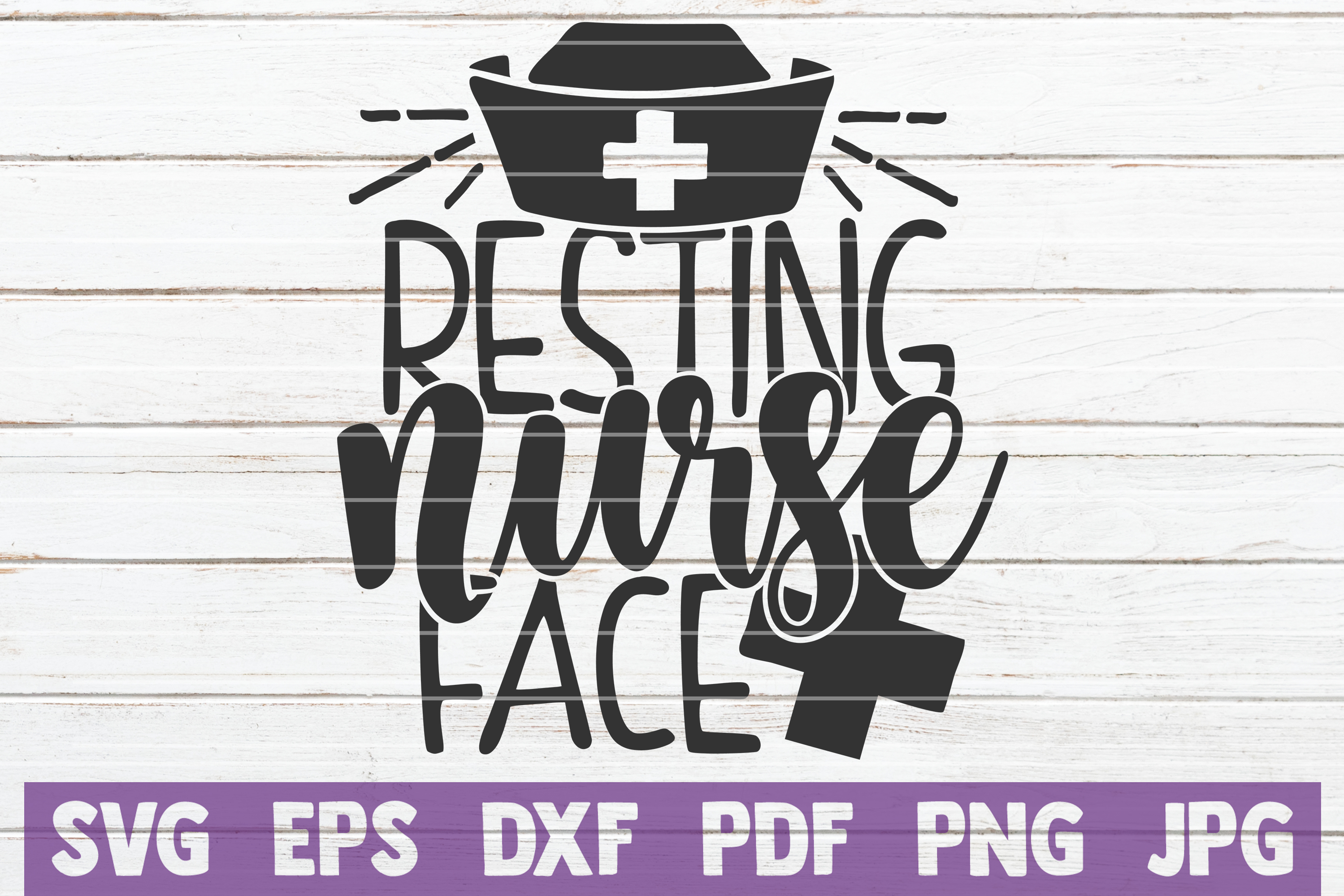 Download Resting Nurse Face SVG Cut File