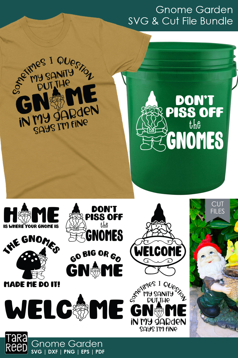 Download Gnome Garden - Gnome SVG and Cut Files for Crafters ...