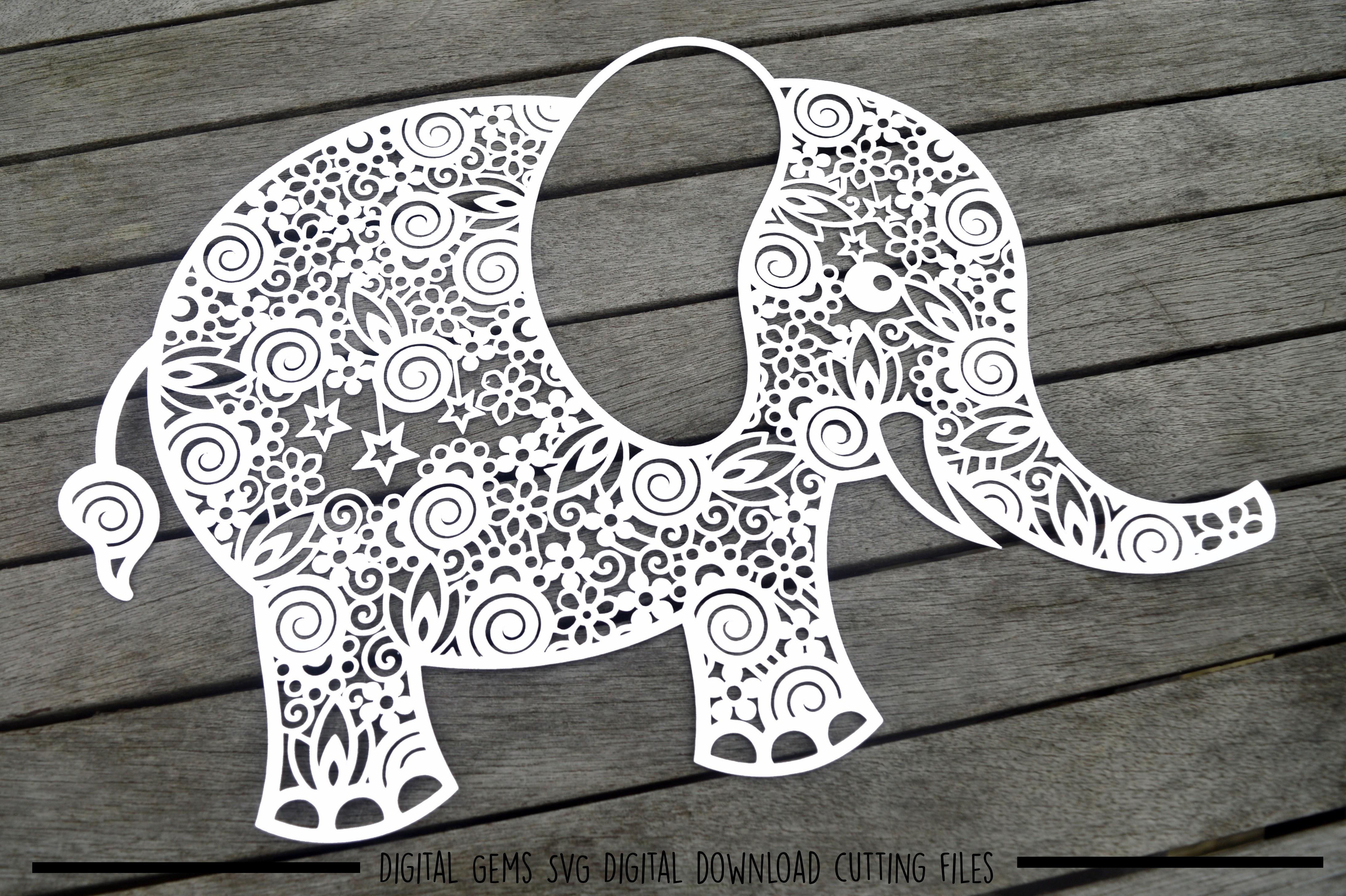 Download Elephant paper cut SVG / DXF / EPS files (56800) | SVGs | Design Bundles