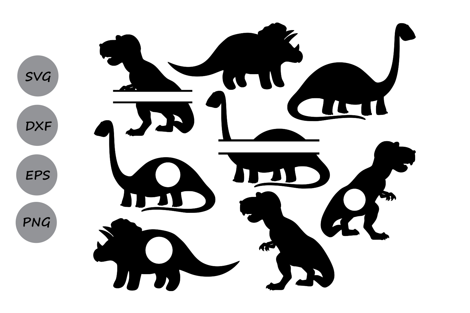 Dinosaur SVG, Animals SVG, Dinosaur Silhouette, monogram svg, Dinosaur Clipart, Silhouette Files ...