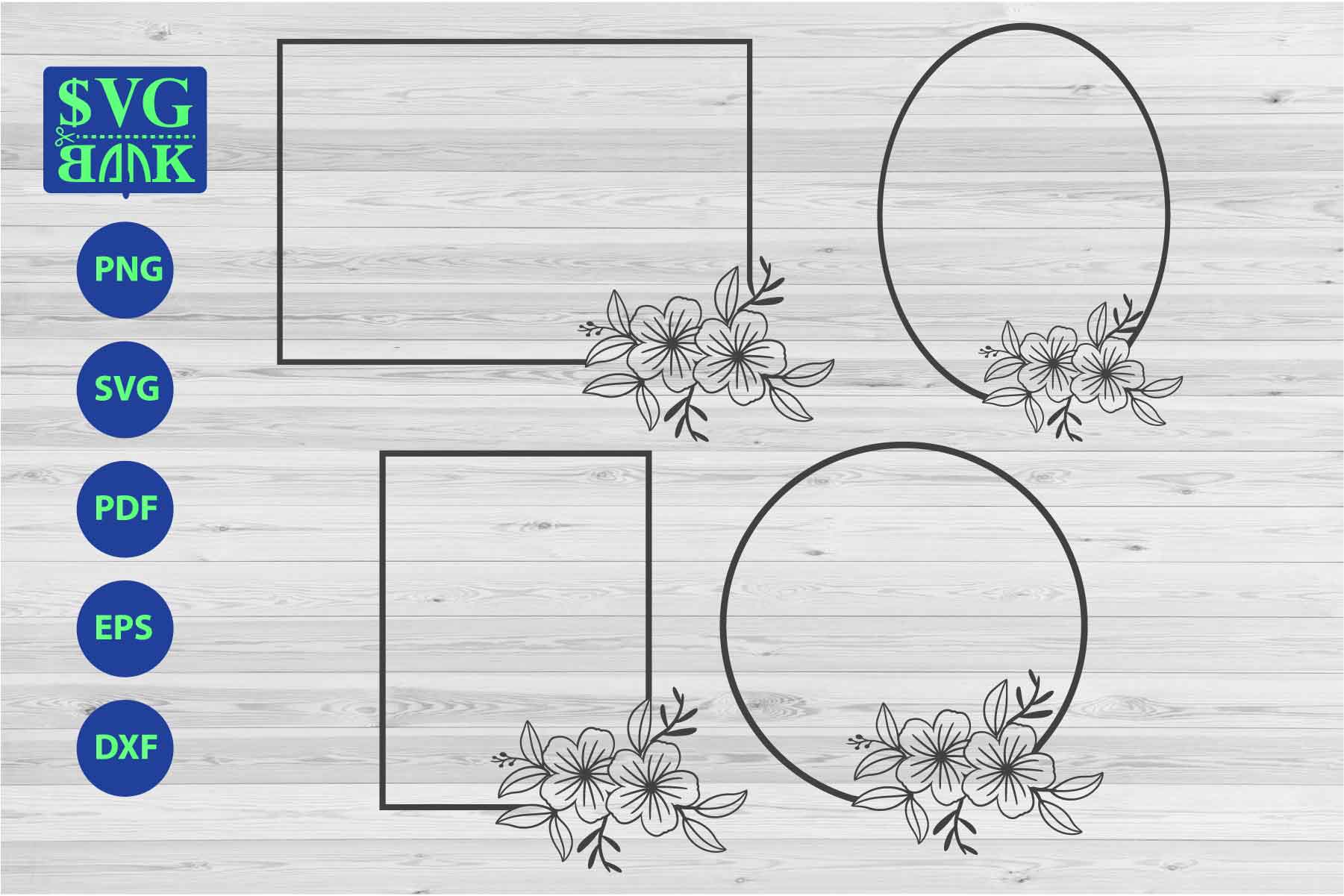 Free Free 215 Flower Svg Frame SVG PNG EPS DXF File