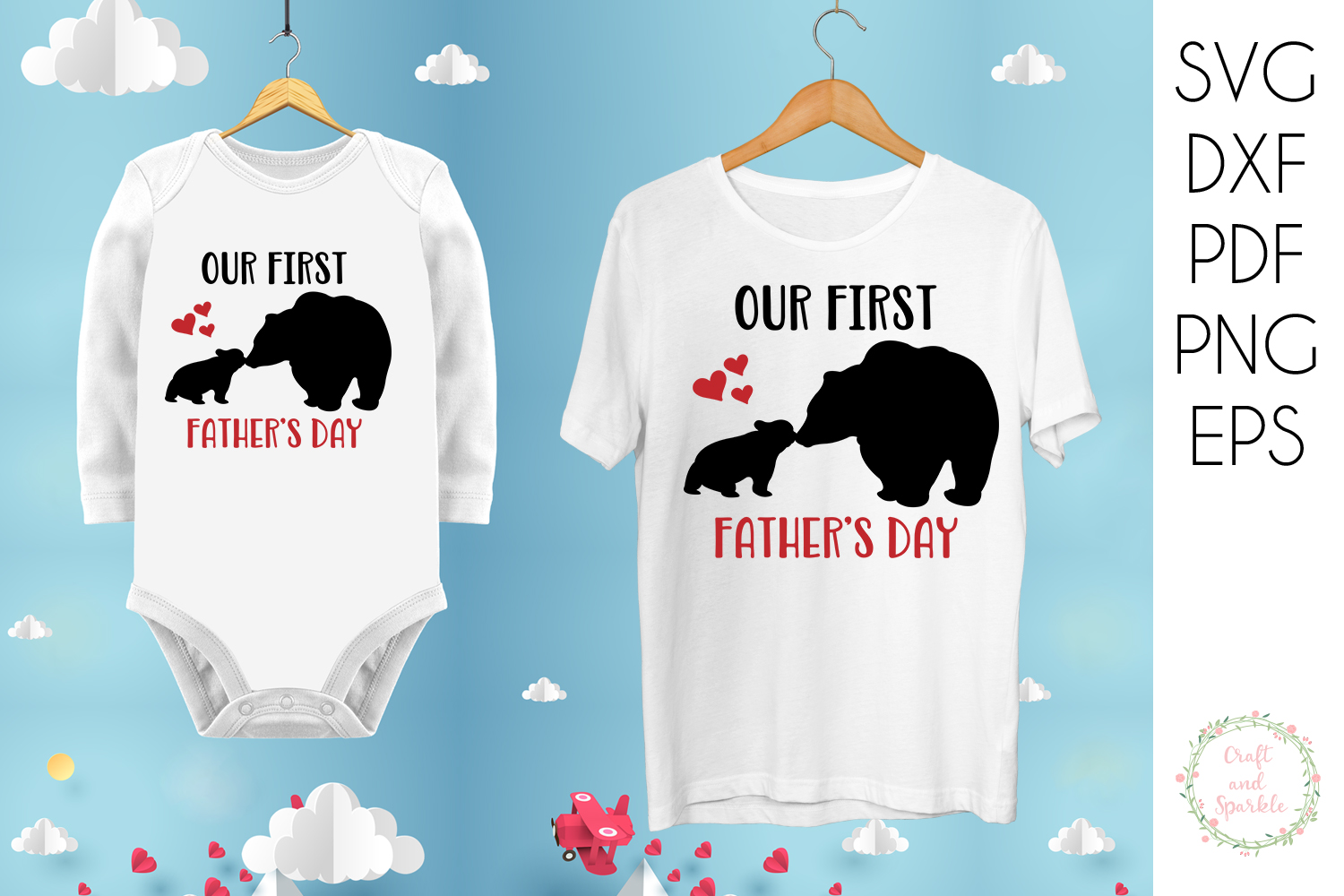 Download Our First Father's day - Father Son Daughter svg (259345 ...