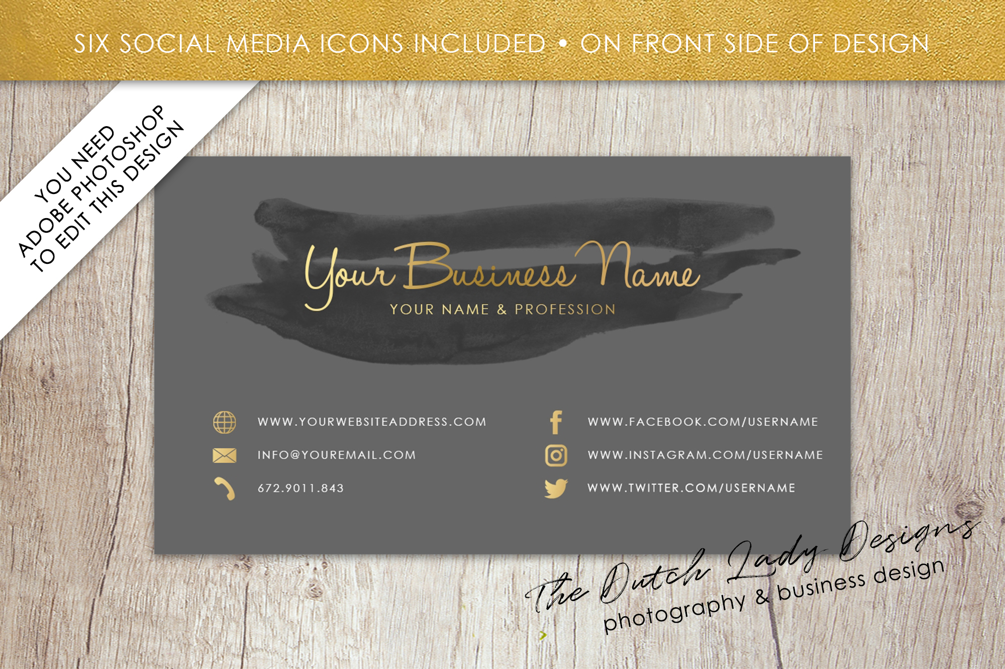 template for a business card photoshop mac download