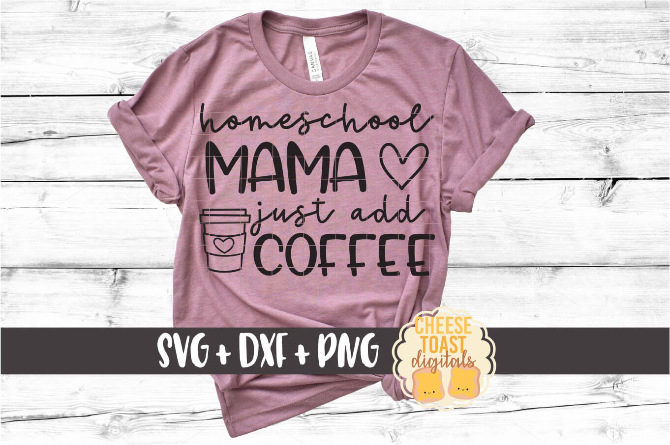 Homeschool Mama Just Add Coffee - Mom SVG PNG DXF Cut Files